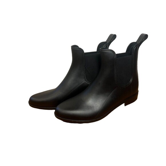 Capelli New York Women's Size 11 Opaque Elastic Gores Back Pull Loop Rain Boot - Picture 1 of 7